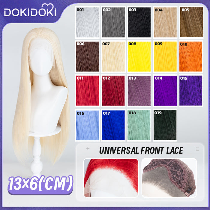 【Partially Ready For Ship】【70cm Front Lace】DokiDoki Cosplay Wig Basic Wig Long Straight Red / White / Black / Yellow / Orange / Purple / Blue / Green / Brown Hair