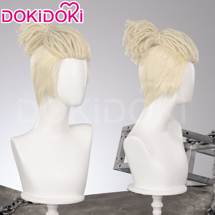 【Partially Ready For Ship】DokiDoki Game Wig / Mask Short Straight White Hair