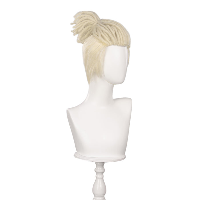 【Partially Ready For Ship】DokiDoki Game Wig / Mask Short Straight White Hair
