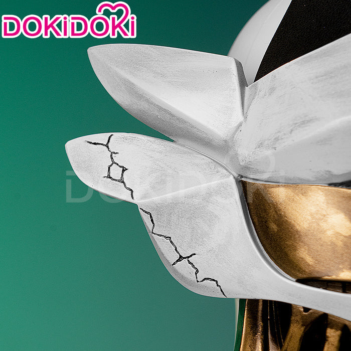 【Partially Ready For Ship】DokiDoki Game Wig / Mask Short Straight White Hair
