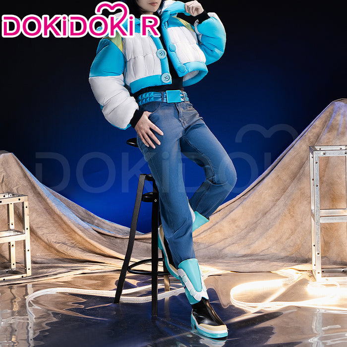 【Partially Ready For Ship】【Size XS-2XL】DokiDoki-R Game DRAMAtical Murder Cosplay Seragaki Aoba Costume Coat Halloween