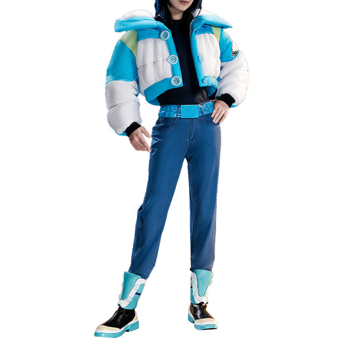 【Partially Ready For Ship】【Size XS-2XL】DokiDoki-R Game DRAMAtical Murder Cosplay Seragaki Aoba Costume Coat Halloween