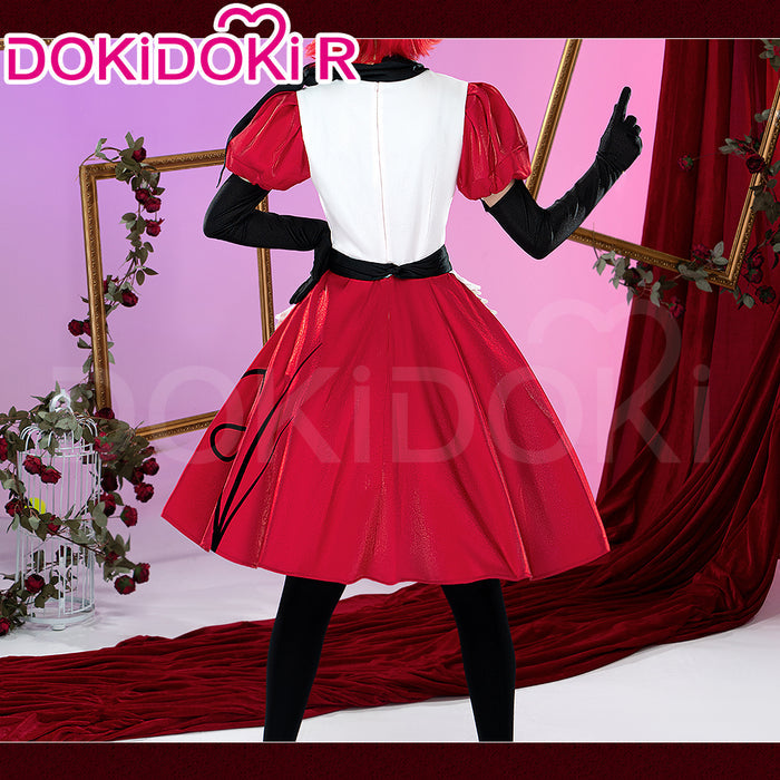 【Partially Ready For Ship】【Size XS-3XL】DokiDoki-R Anime Hell Hotel Cosplay Costume Red White Black Maid Dress Halloween