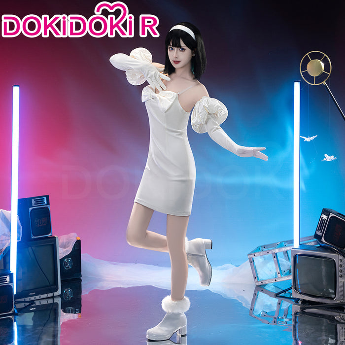 【Partially Ready For Ship】【Size XS-4XL】DokiDoki-R Anime Cosplay Female White R1 Costume Dress Halloween