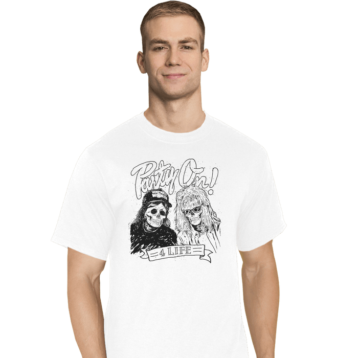 Shirts T-Shirts, Tall / Large / White Party On 4 Life