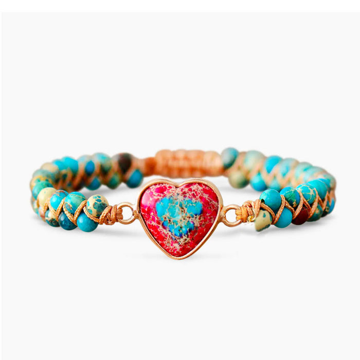 Passion Heart Braided Bracelet