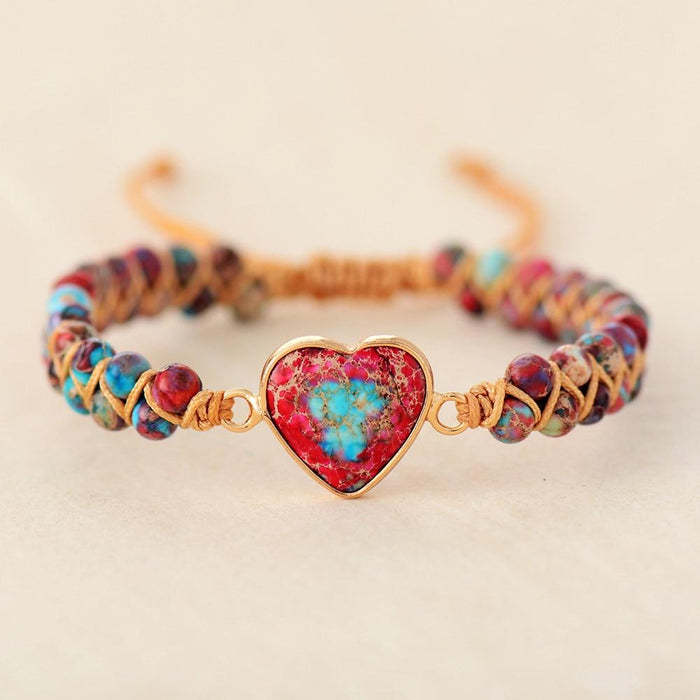 Passion Heart Braided Bracelet