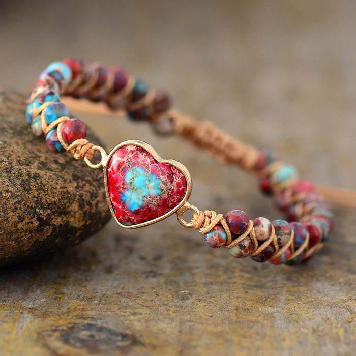 Passion Heart Braided Bracelet