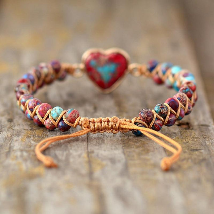 Passion Heart Braided Bracelet