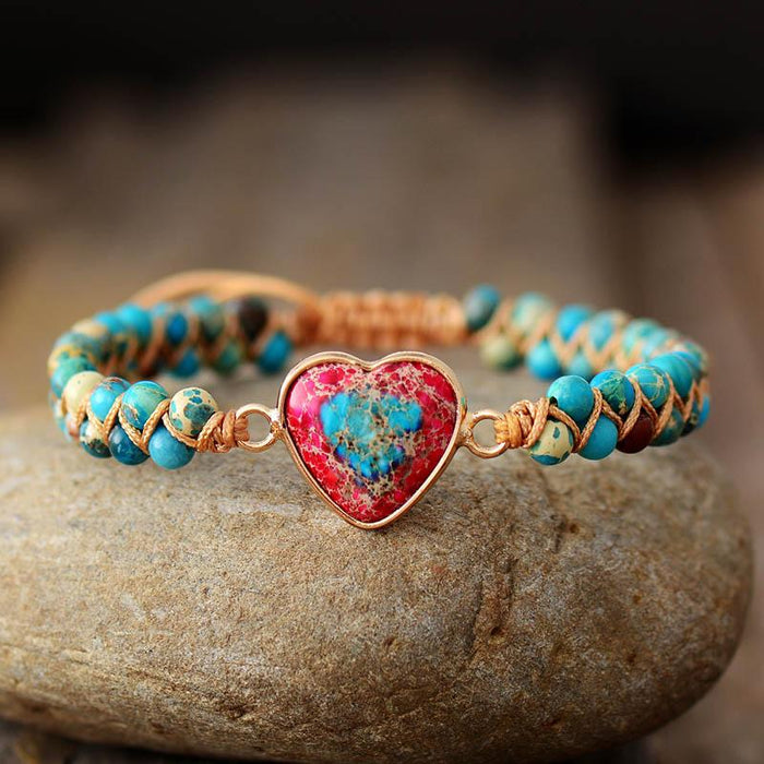 Passion Heart Braided Bracelet