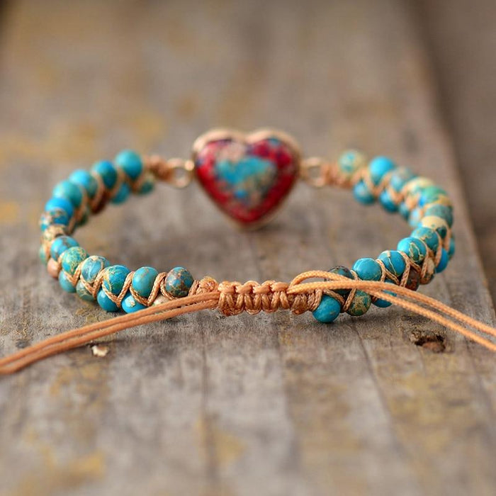 Passion Heart Braided Bracelet