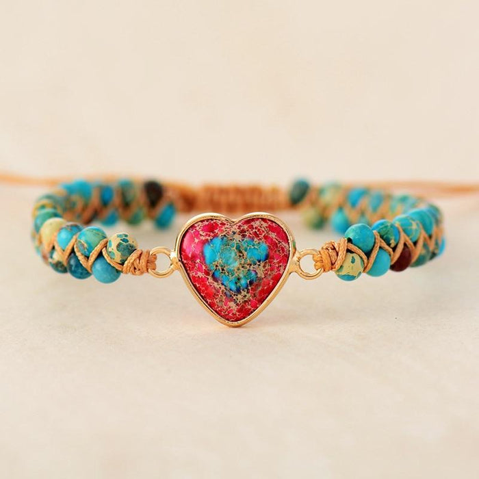 Passion Heart Braided Bracelet