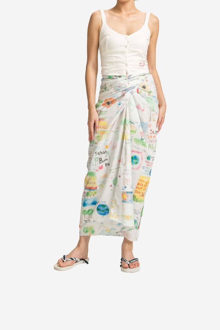 "Pesan Bumi" - Wrap Skirt
