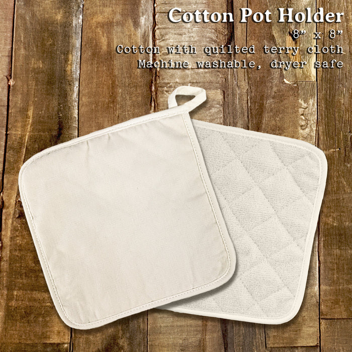 Pine Branch - Customizable Cotton Pot Holder