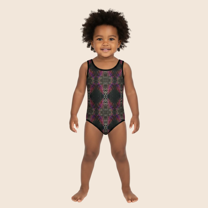 Pink Corals All-Over Print Kids Swimsuit | One-Piece