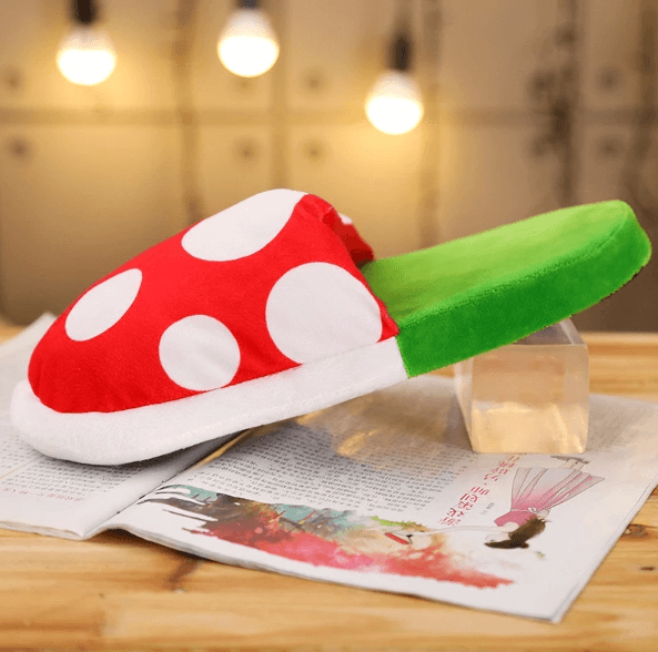 Piranha Flower Plush Slippers