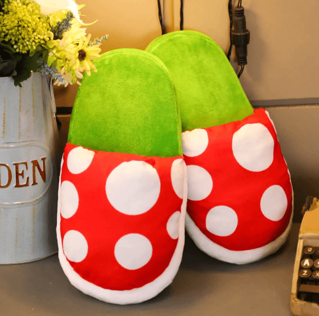 Piranha Flower Plush Slippers