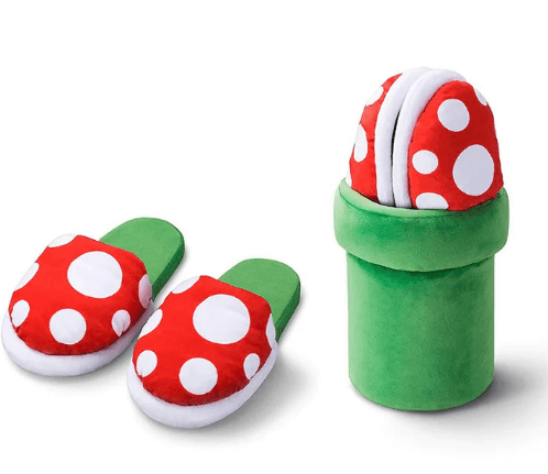 Piranha Flower Plush Slippers
