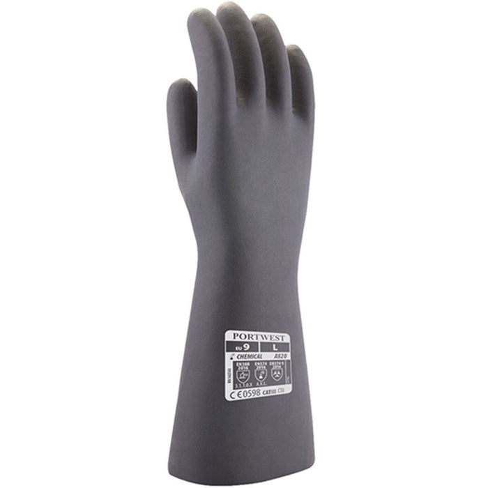 Portwest A820 Neoprene Chemical Gauntlet Gloves 38cm