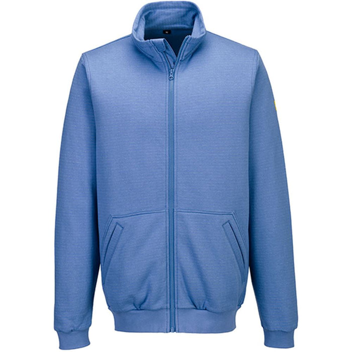 Portwest AS25 Anti-Static ESD Full Zip Sweatshirt