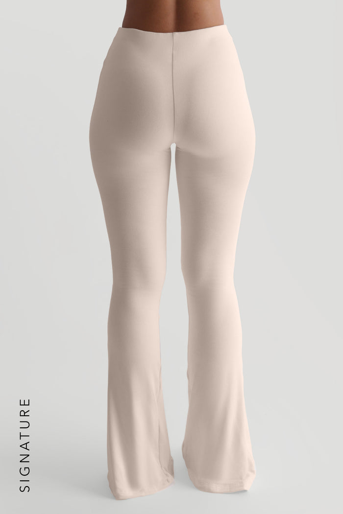 Pro-Technical Flared Leggings- Buttercream