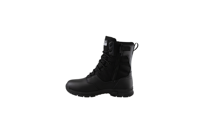 Black durable work boot
