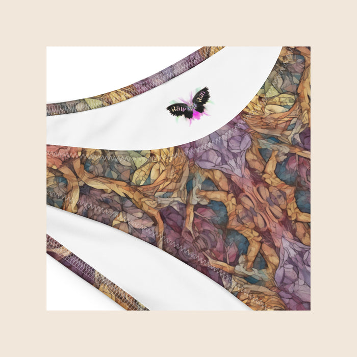 Psychedelic Print Recycled Bandeau Bikini