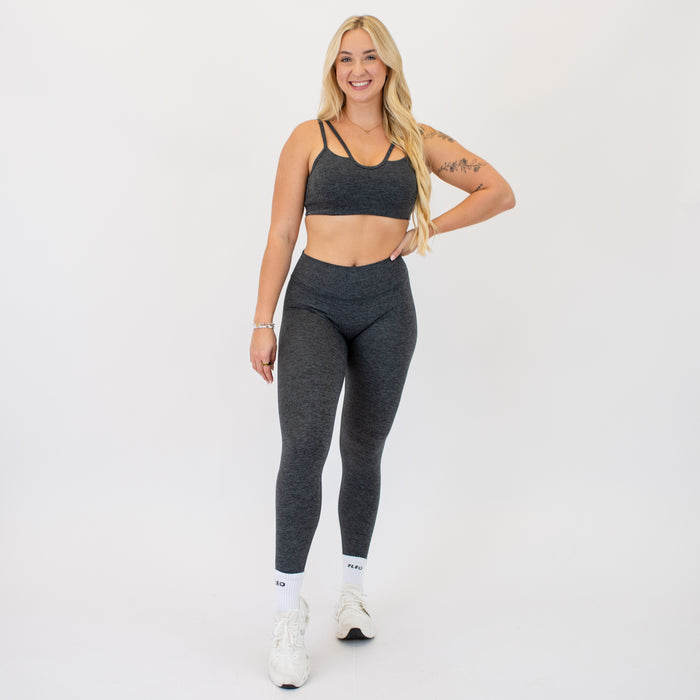 Magnet Black Pulse Legging 25"- No Front Seam - High Rise by FLEO - 3