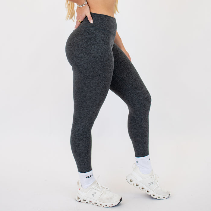 Magnet Black Pulse Legging 25"- No Front Seam - High Rise by FLEO - 5