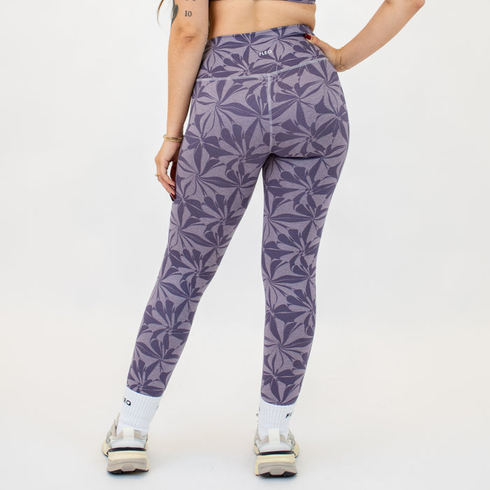 Floral Swirl Pulse Legging 25"- No Front Seam - High Rise by FLEO - 6
