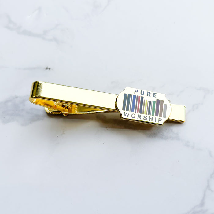 Pure Worship Tie Clip Gold - Theocratic Library