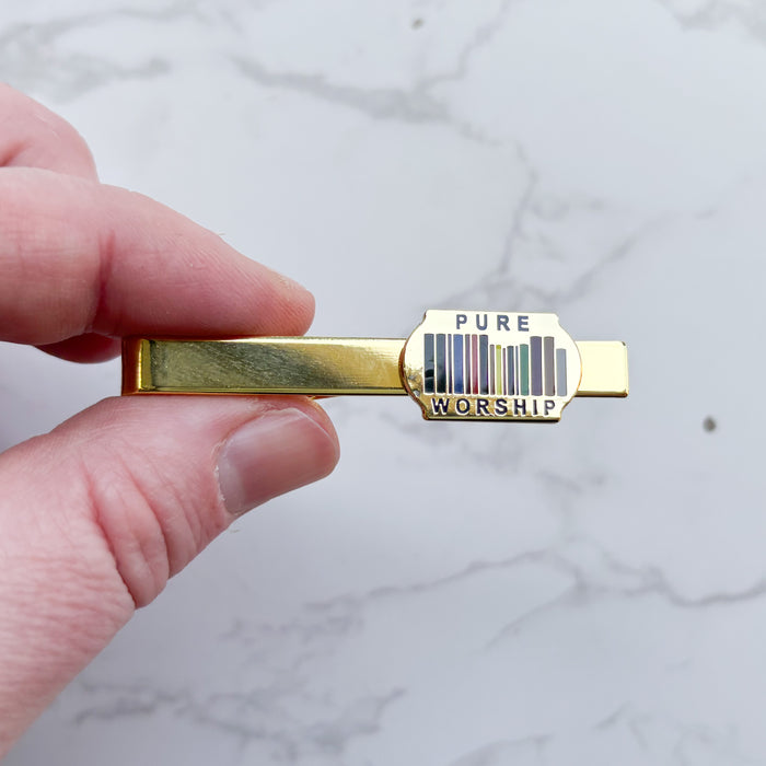 Pure Worship Tie Clip Gold - Theocratic Library