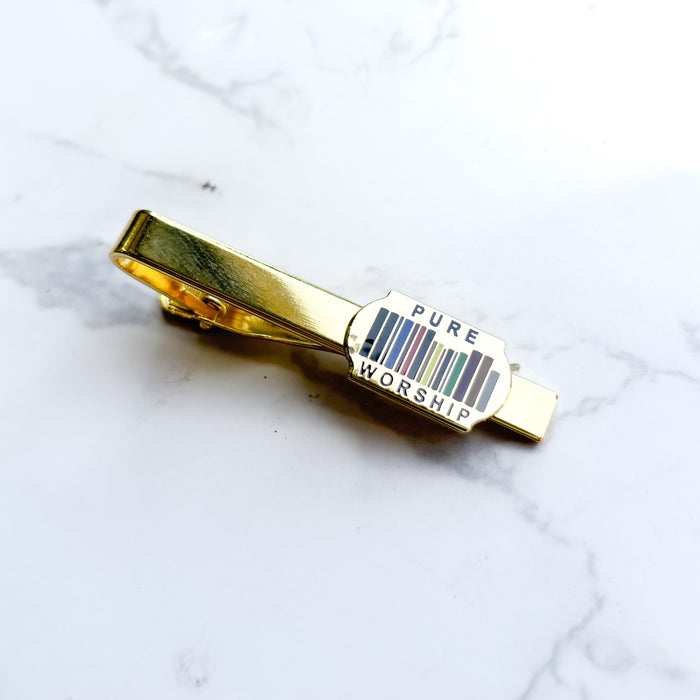 Pure Worship Tie Clip Gold - Theocratic Library