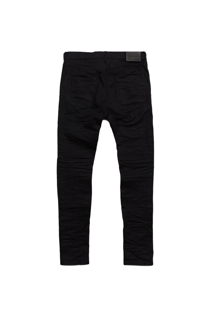 Purple Brand P001 Low Rise Skinny Jeans - Black Raw