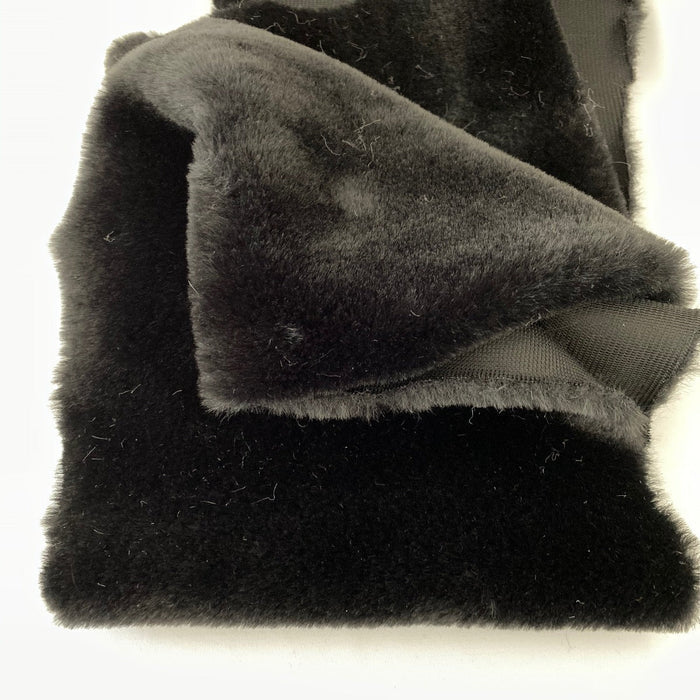 Black Rabbit Soft Cuddle Faux Fur Fabric - Fashion Fabrics Los Angeles