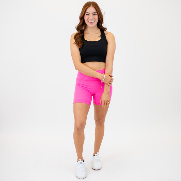 Black Racerback Crop Tank - Fitted