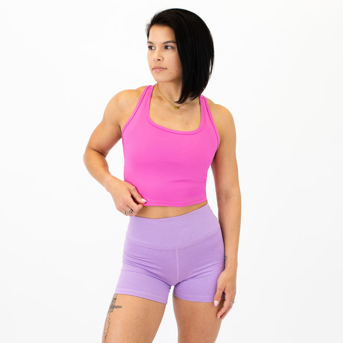 Phlox Racerback Crop Tank - Fitted