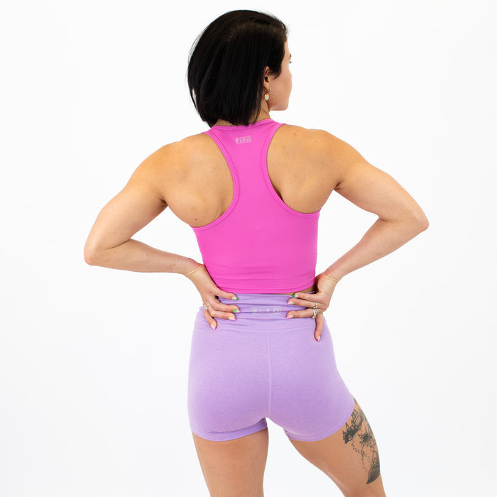 Phlox Racerback Crop Tank - Fitted