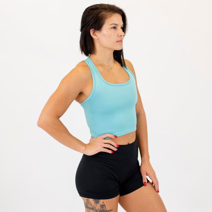 Aquarelle Racerback Crop Tank - Fitted