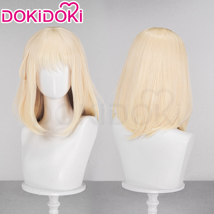 【Ready For Ship】DokiDoki Anime BanG Dream! Cosplay Misumi Uika Wig Curly Yellow Hair