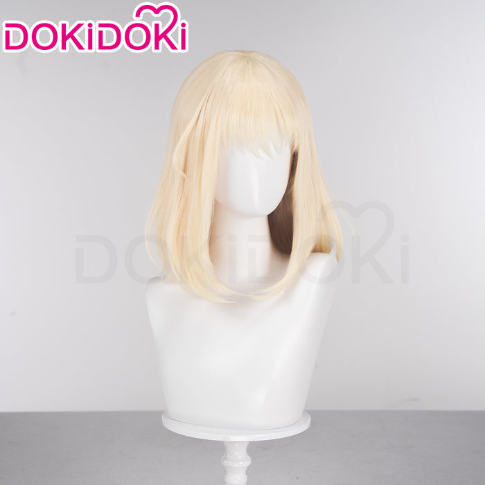 【Ready For Ship】DokiDoki Anime BanG Dream! Cosplay Misumi Uika Wig Curly Yellow Hair