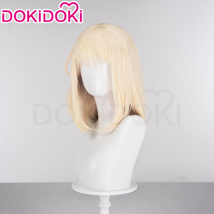 【Ready For Ship】DokiDoki Anime BanG Dream! Cosplay Misumi Uika Wig Curly Yellow Hair