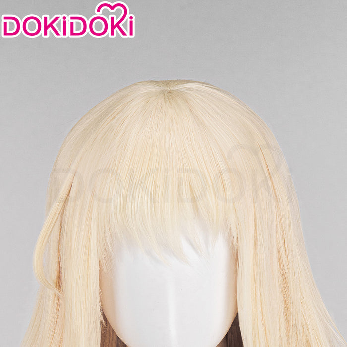 【Ready For Ship】DokiDoki Anime BanG Dream! Cosplay Misumi Uika Wig Curly Yellow Hair