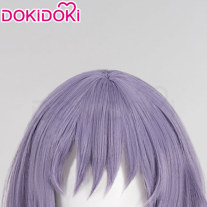 【Ready For Ship】DokiDoki Anime BanG Dream! Cosplay Yuutenji Nyamu Wig Short Curly Purple Hair Yuutenji Nyamu Ave Mujica
