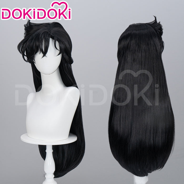【Ready For Ship】DokiDoki Anime Cosplay Long Black Wig Women With Bangs