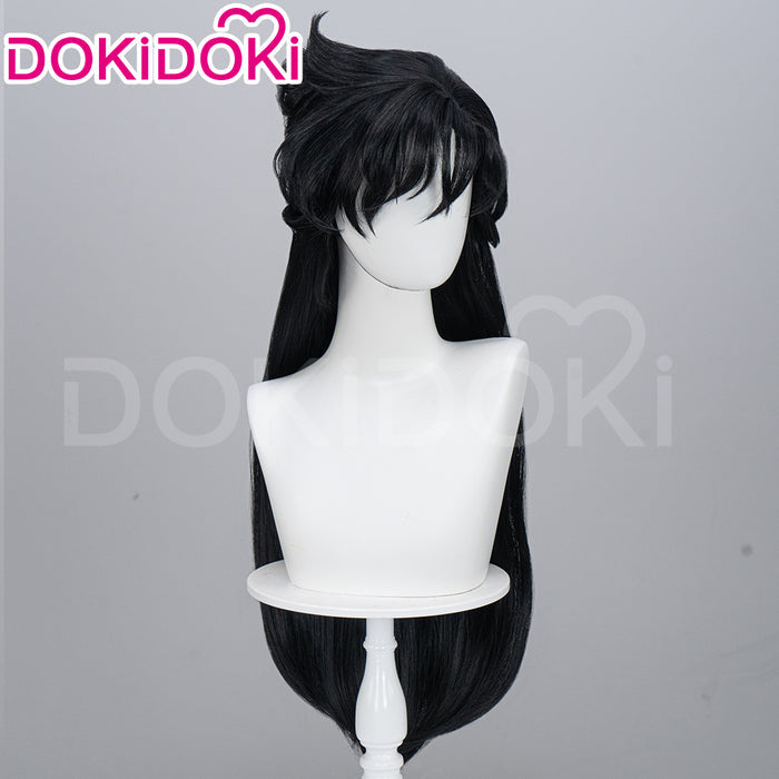 【Ready For Ship】DokiDoki Anime Cosplay Long Black Wig Women With Bangs