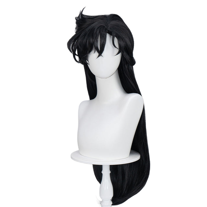 【Ready For Ship】DokiDoki Anime Cosplay Long Black Wig Women With Bangs
