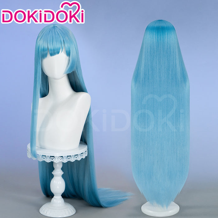 【Ready For Ship】DokiDoki Anime Cosplay Wig Long Blue Straight Hair