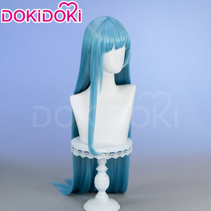【Ready For Ship】DokiDoki Anime Cosplay Wig Long Blue Straight Hair