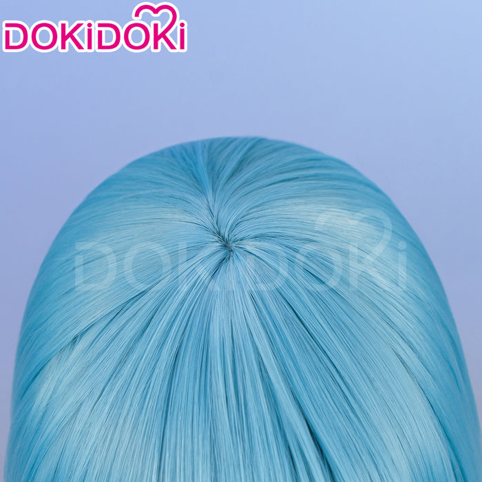【Ready For Ship】DokiDoki Anime Cosplay Wig Long Blue Straight Hair